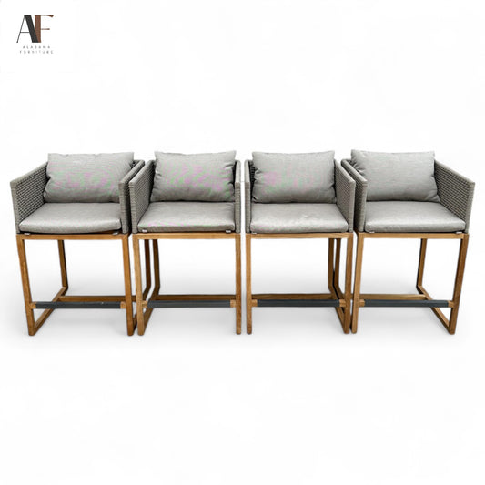 COUNTER HIGH STOOLS (SET OF 4)