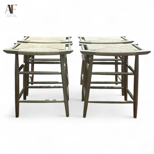 POTTERY BARN COUNTER HIGH STOOLS (SET OF 4)