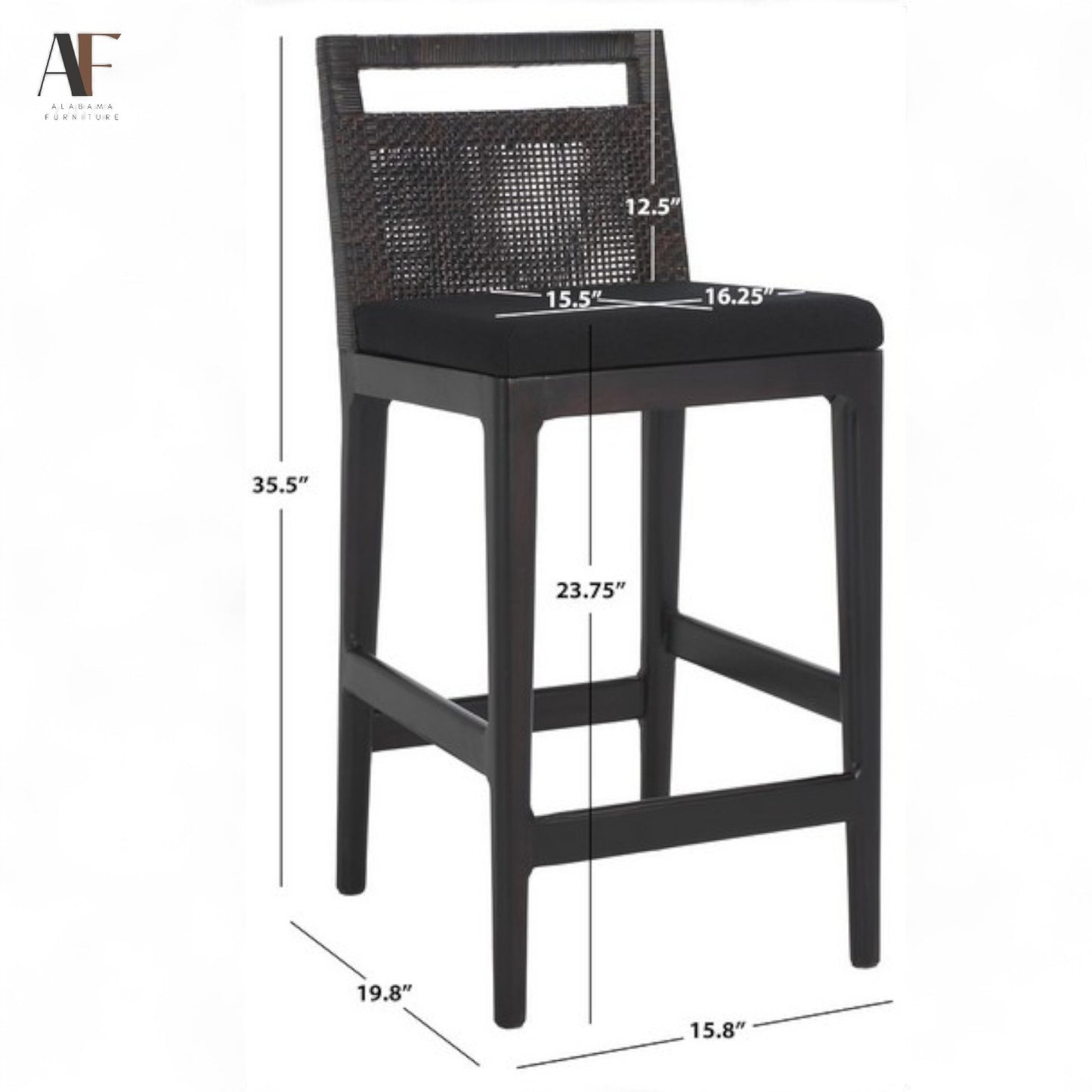 COUNTER HIGH STOOLS (PAIR)