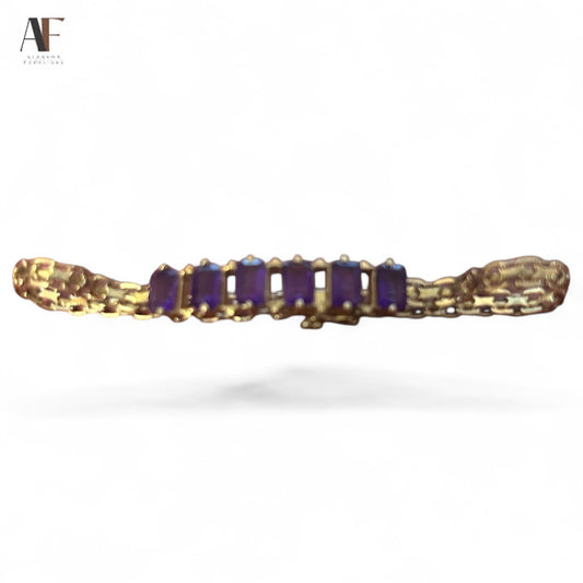 14K AMYTHEST BRACELET