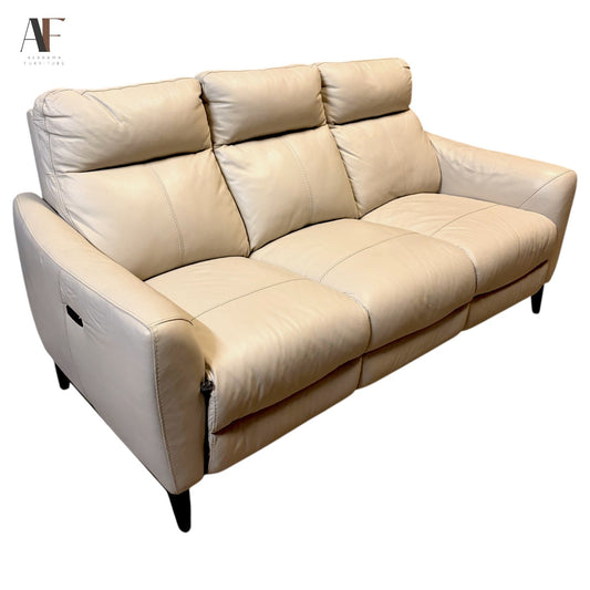 RECLINING LEATHER SOFA
