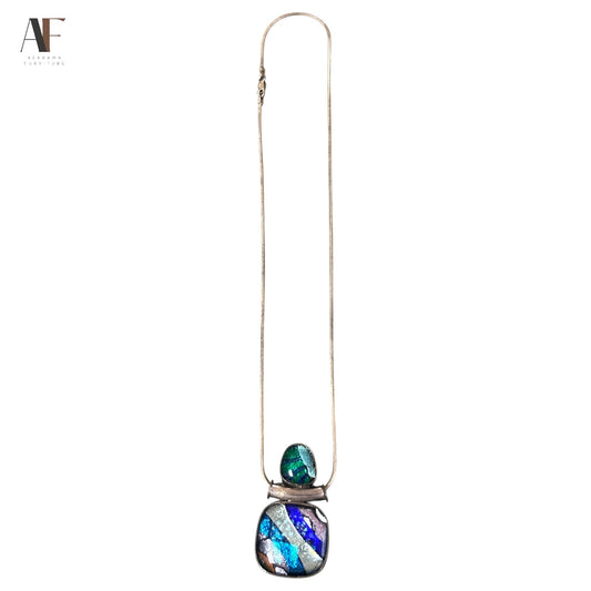 STERLING ART PENDANT AND CHAIN