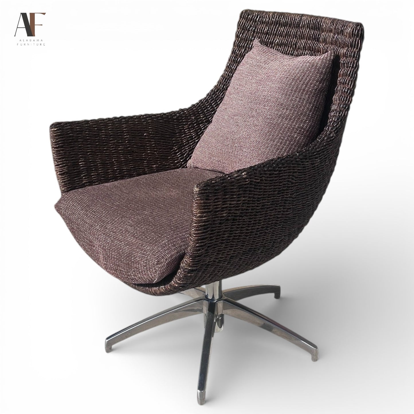 WICKER SWIVEL CHAIR