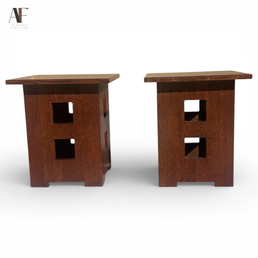 STICKLEY END TABLES (PAIR)