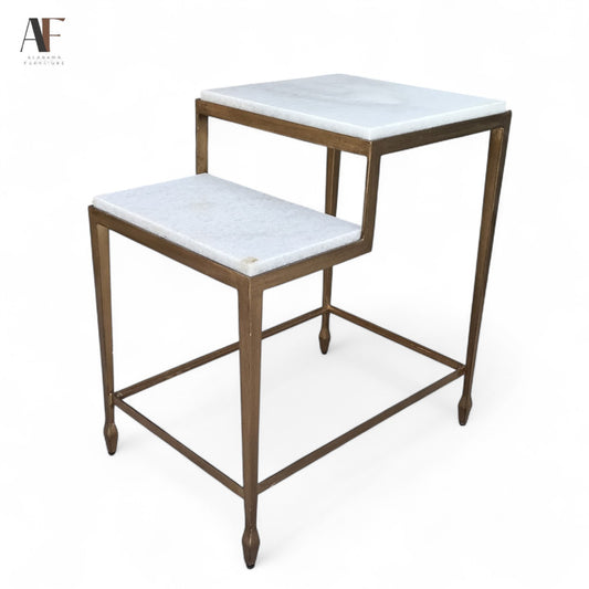 ARTISTICA HOME SIGNATURE DESIGNS SASHAY GOLD SIDE TABLE