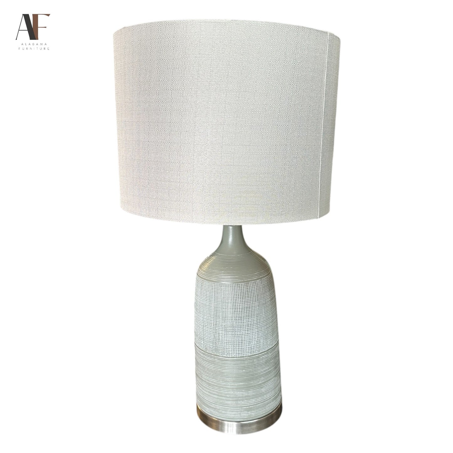 AGED BRONZE CERAMIC LAMP