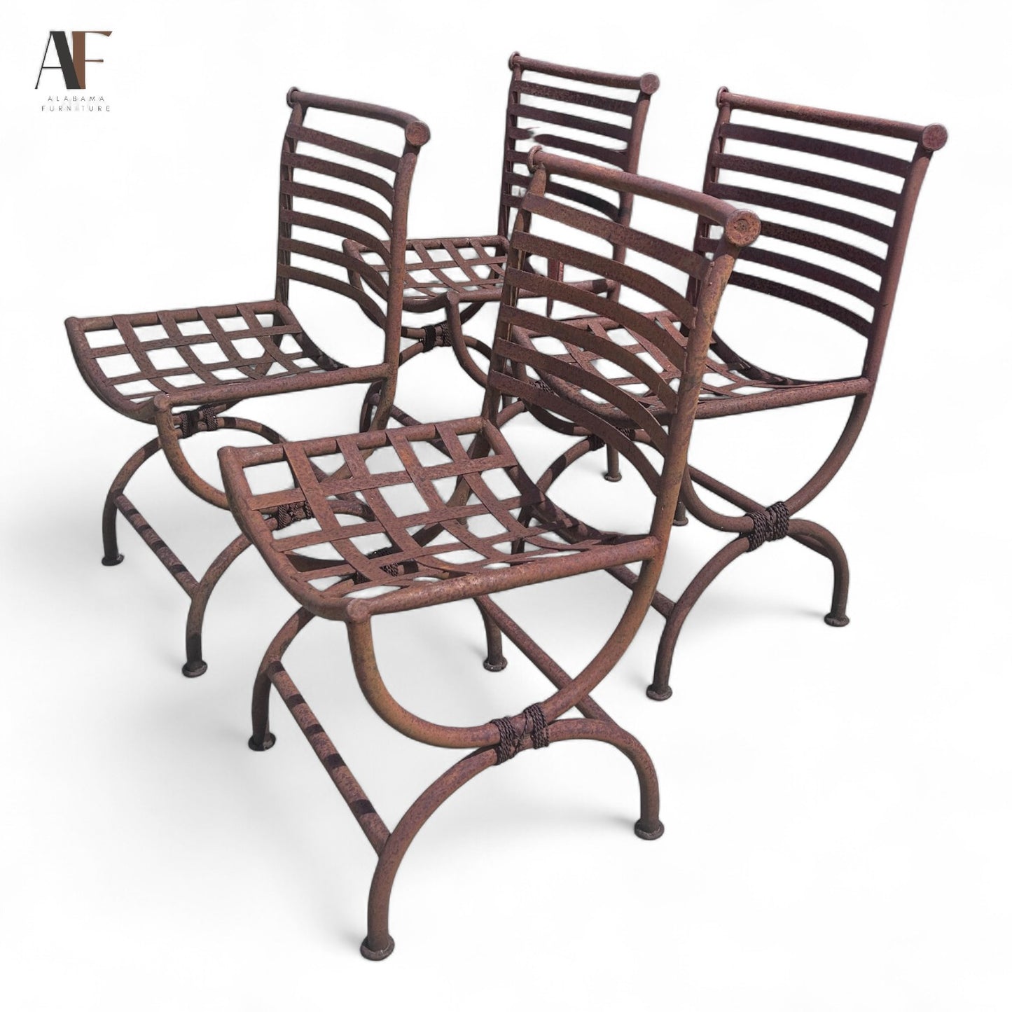 IRON CHAIRS (SET OF 4)