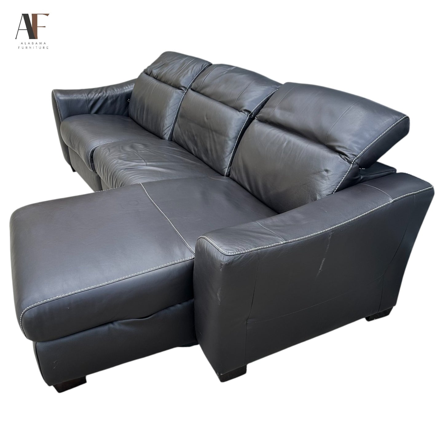 LEATHER SECTIONAL