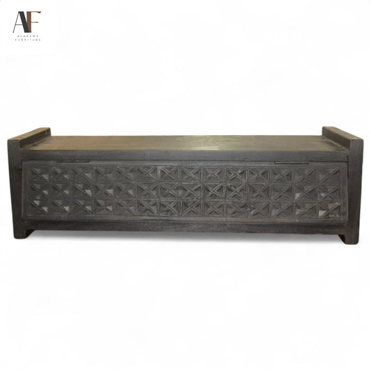 CARVED JAVA WOOD BOX