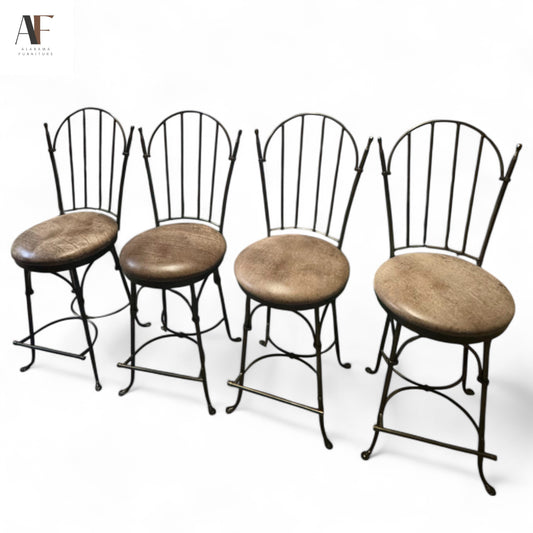 CHARLESTON FORGE COUNTER HIGH STOOLS (SET OF 4)