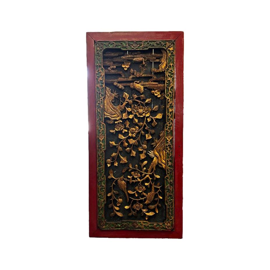 ORIENTAL CARVED PANEL