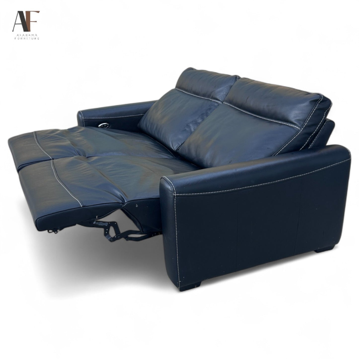 LEATHER RECLINING SOFA