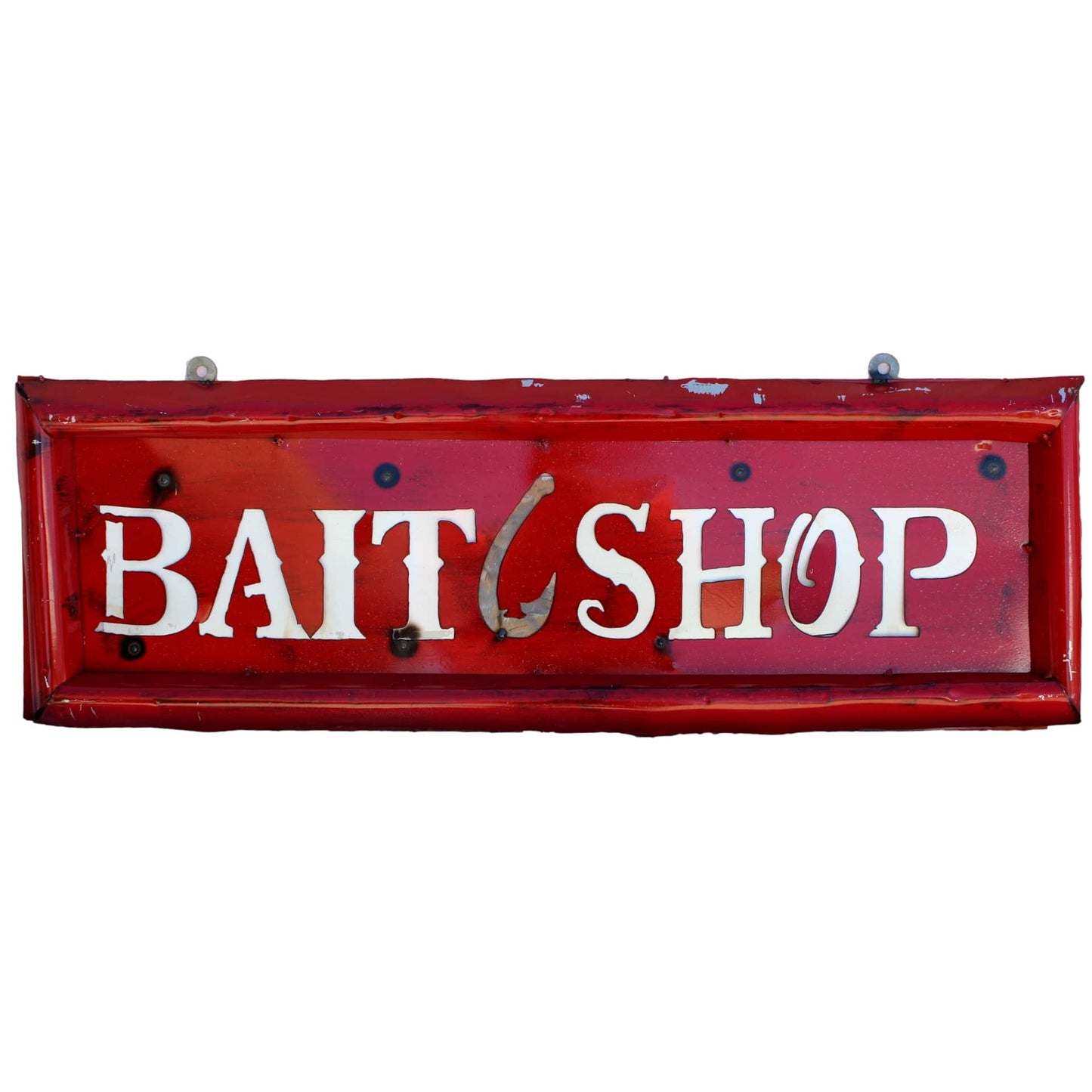 METAL YARD ART BAIT SHOP SIGN