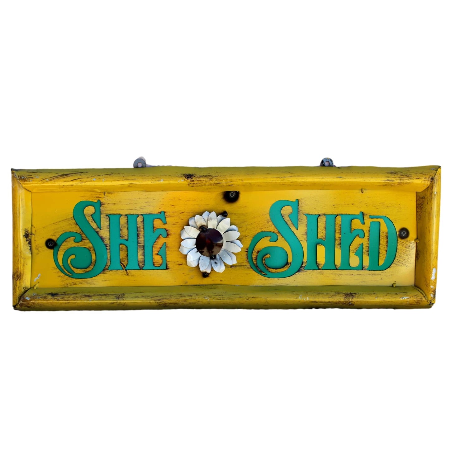METAL YARD ART SHE SHED SIGN