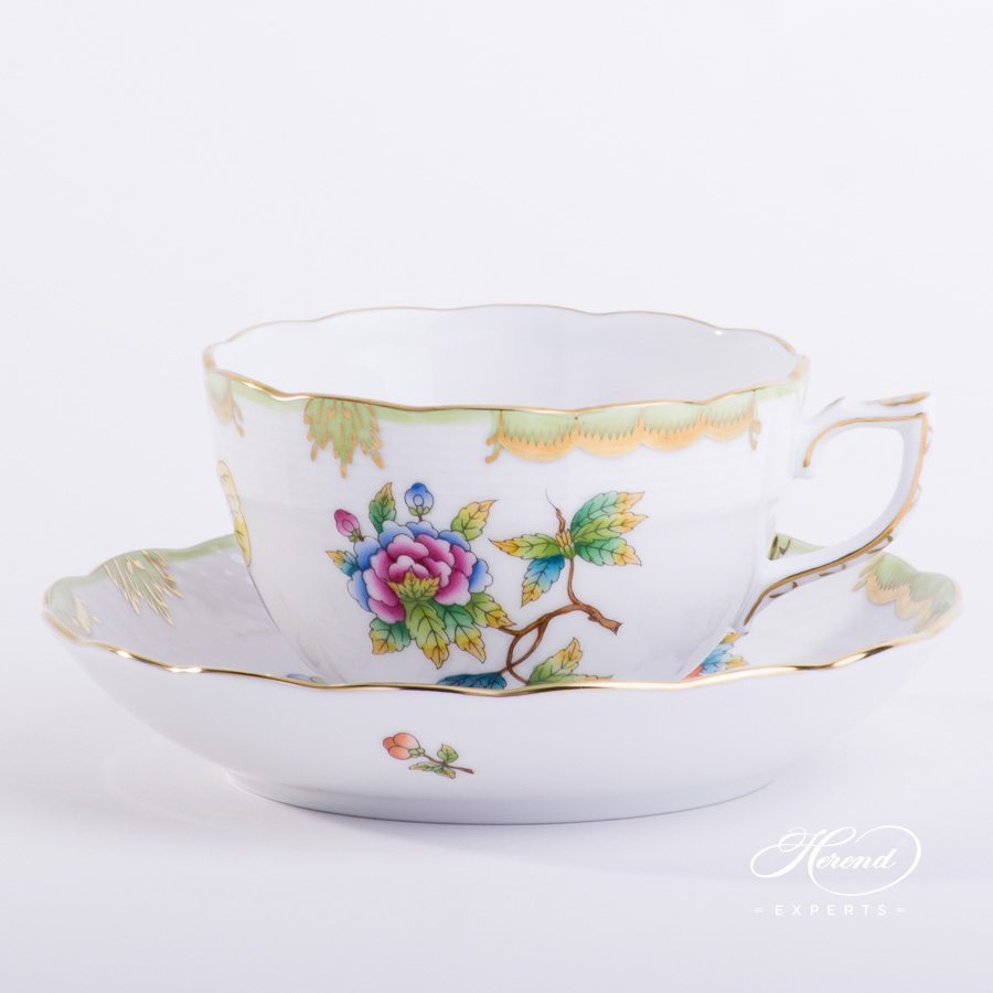 HEREND CUPS & SAUCERS (SET OF 6)