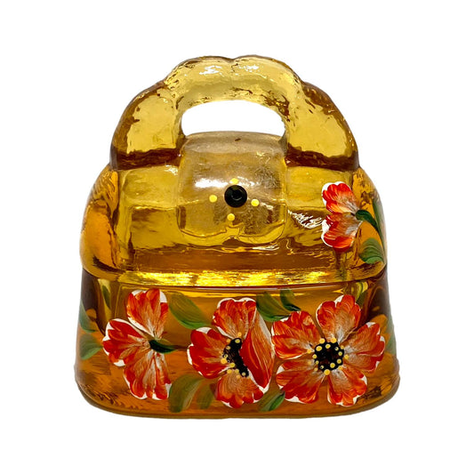 FENTON GLASS CO. BASKET FIGURINE