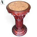 MARBLE TOP PEDISTAL