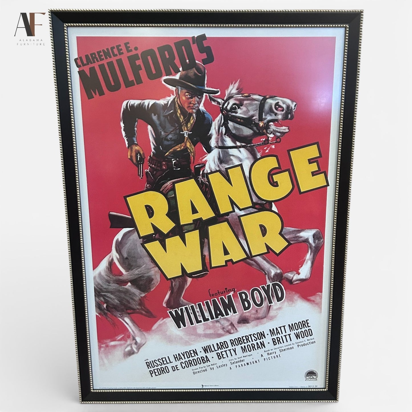 RANGE WAR FRAMED POSTER