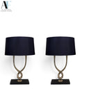 PORTA ROMANA ORGANIC LOOP TABLE LAMPS (PAIR)