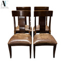 LEATHER DINING CHAIRS (SET OF 4)