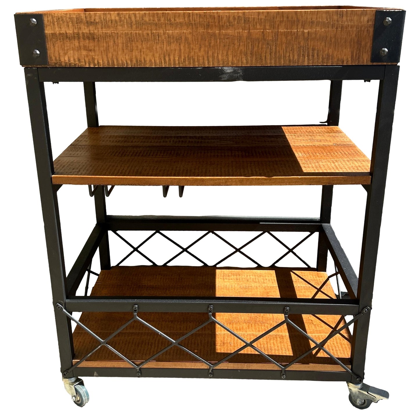 Wood Bar Cart