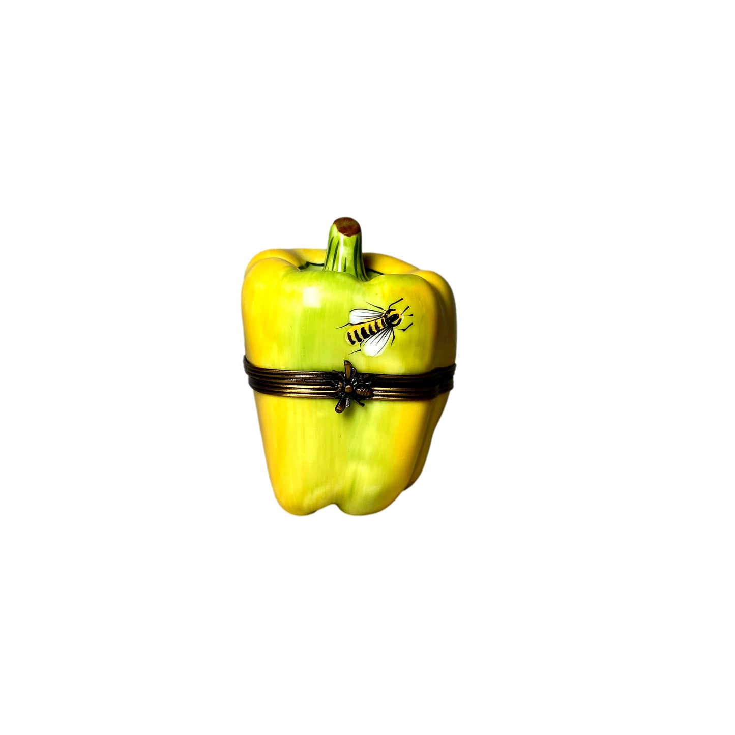 Limoge Yellow Pepper Box