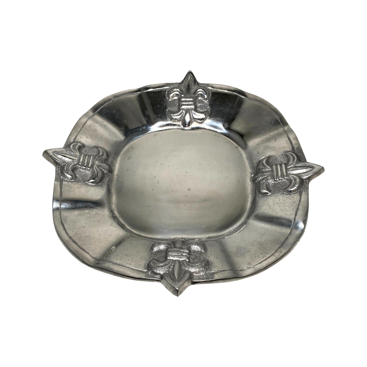 Aluminum Fleur de Lis Dish