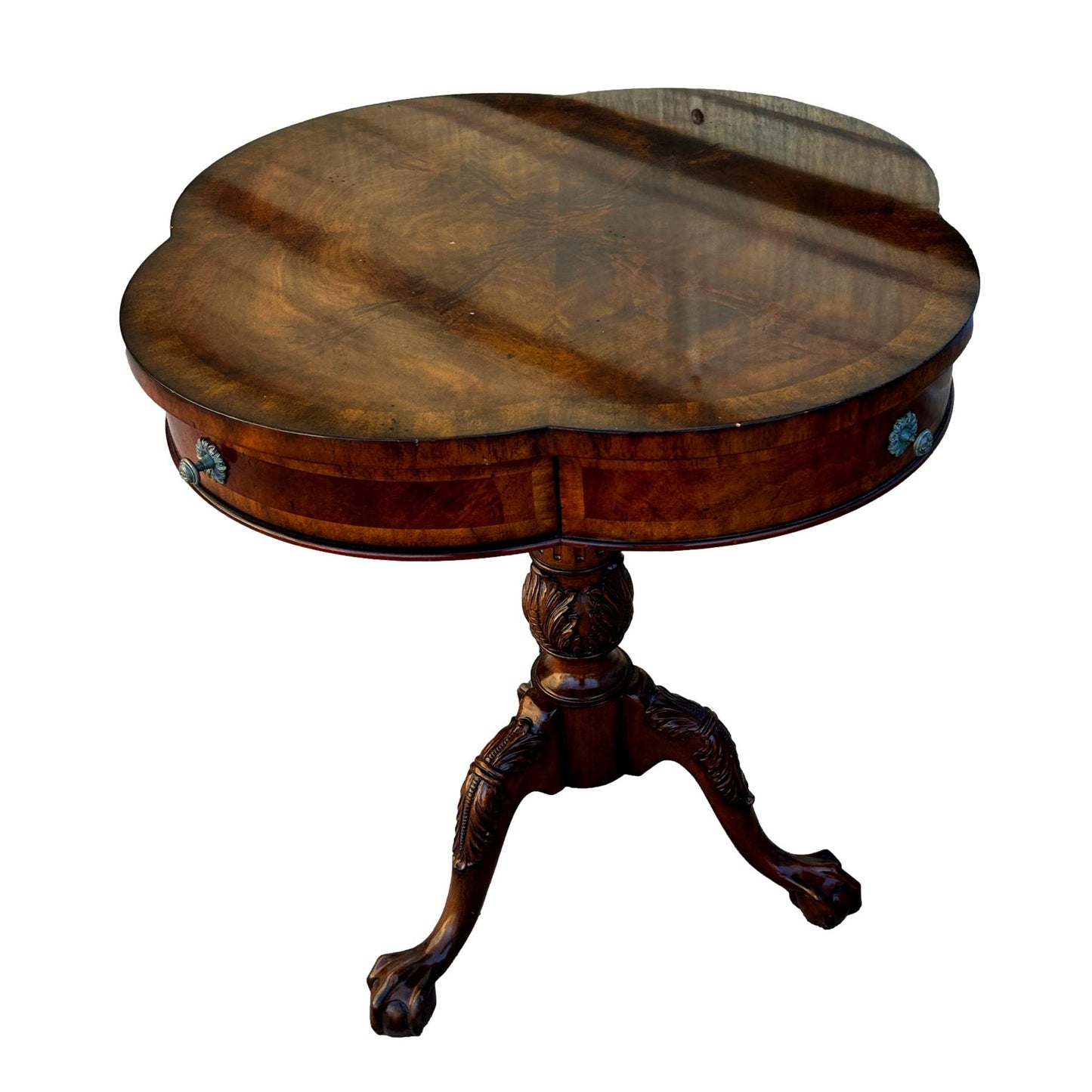 Clover Shaped Drum Table