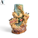 VINTAGE MAJOLICA VASE