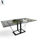 GLASS TOP DINING TABLE