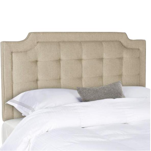 Sapphire Hemp Tufted Linen Queen Headboard