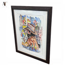 BALTEEGAR "PICKIN PARLOR" SIGNED WATERCOLOR