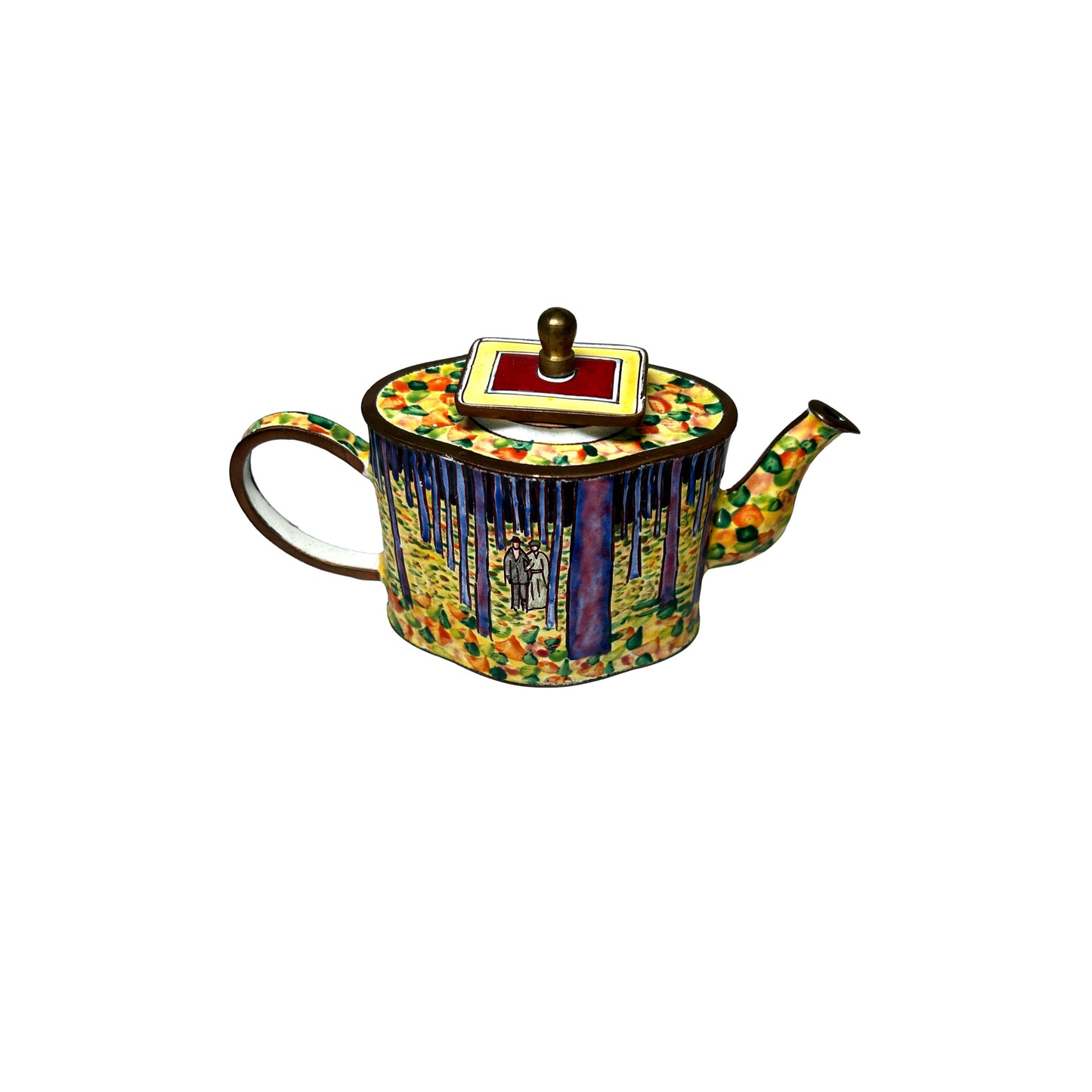 Mini Enameled Tea Pot