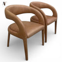 FOUR HANDS LEATHER CHAIRS (PAIR)