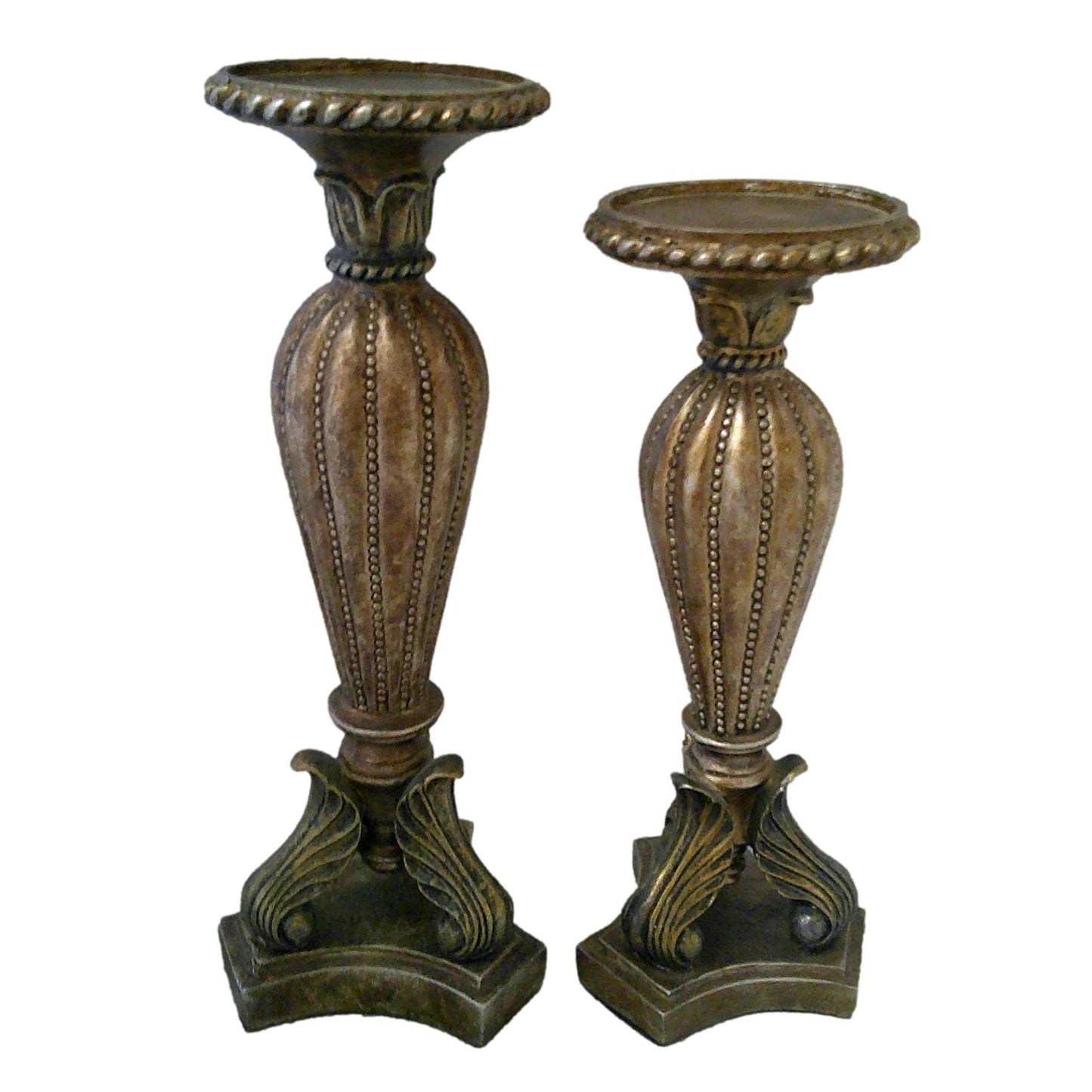 Pair of Small and Large Candle Holders