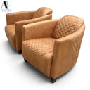 LEATHER CHAIRS (PAIR)