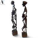 WOOD FIGURINES (PAIR)