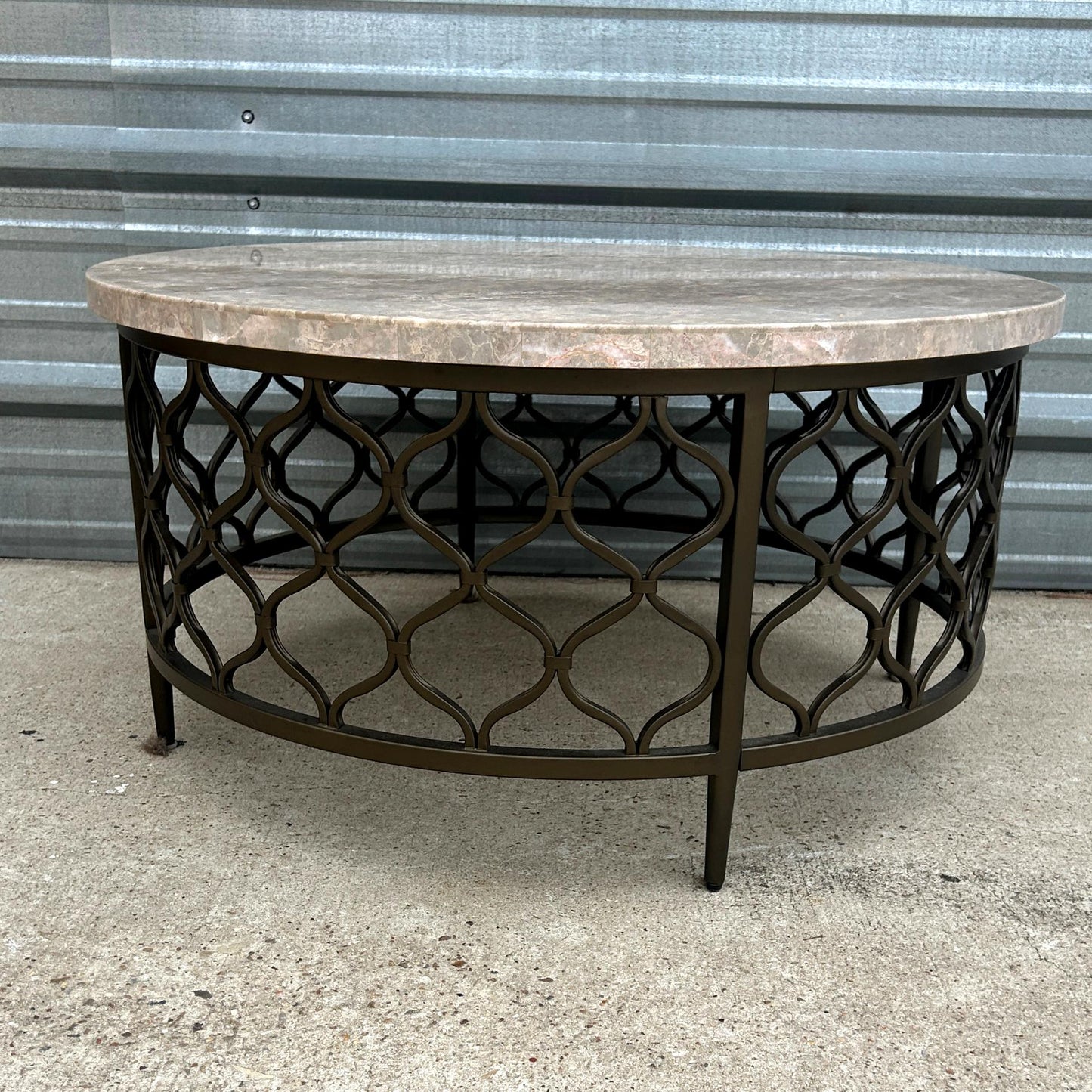 Faux Marble Top Coffee Table