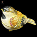 ENAMELED BIRD TRINKET BOX