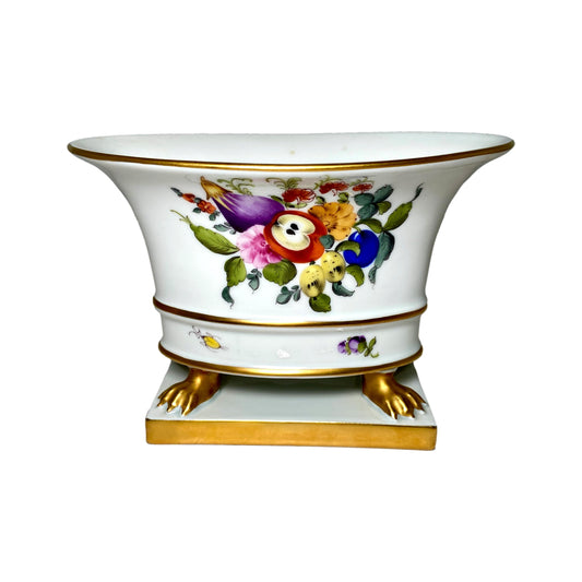 Herend Fruits And Flowers Clawfoot Urn