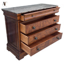 ETHAN ALLEN MARBLE TOP NIGHTSTAND