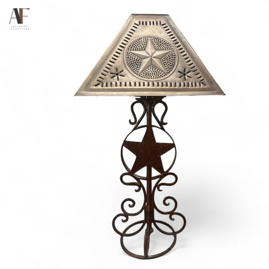 TIN SHADE STAR LAMP