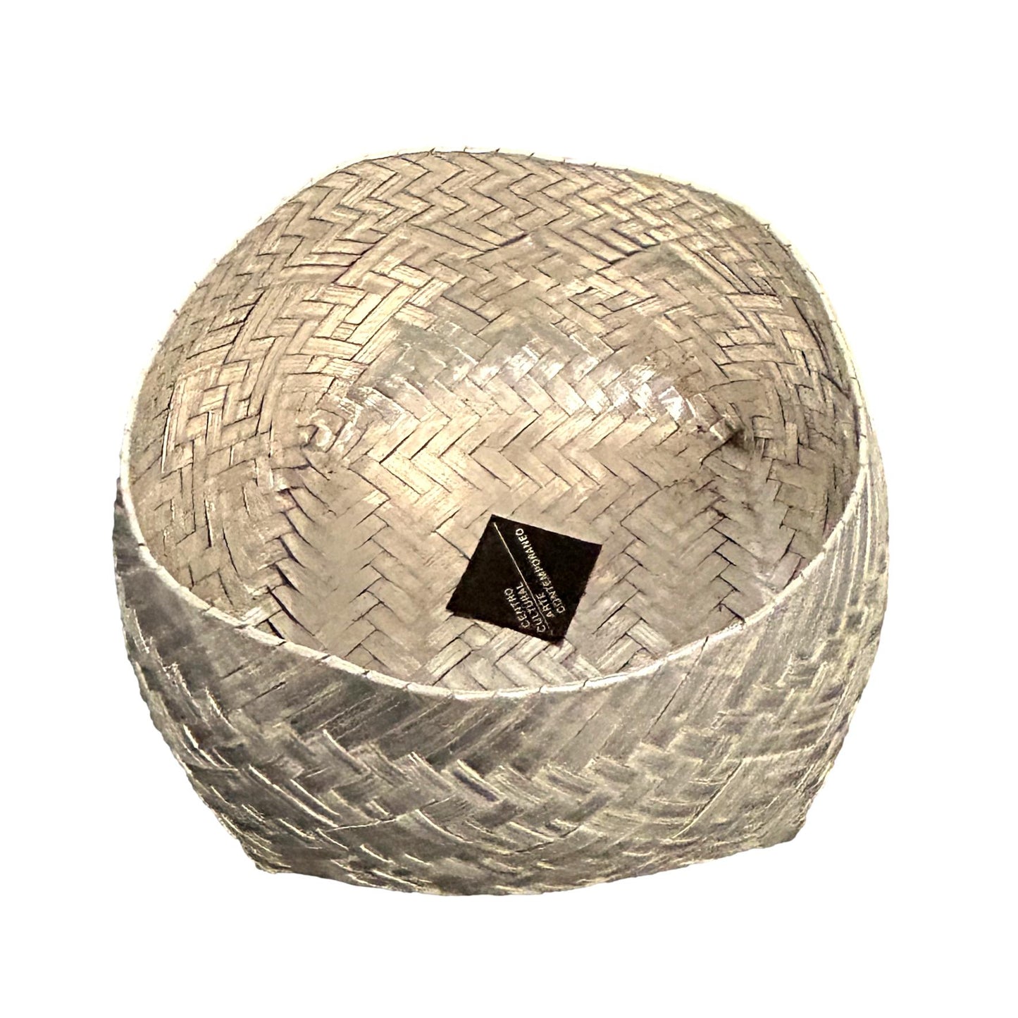 Silver Woven Basket