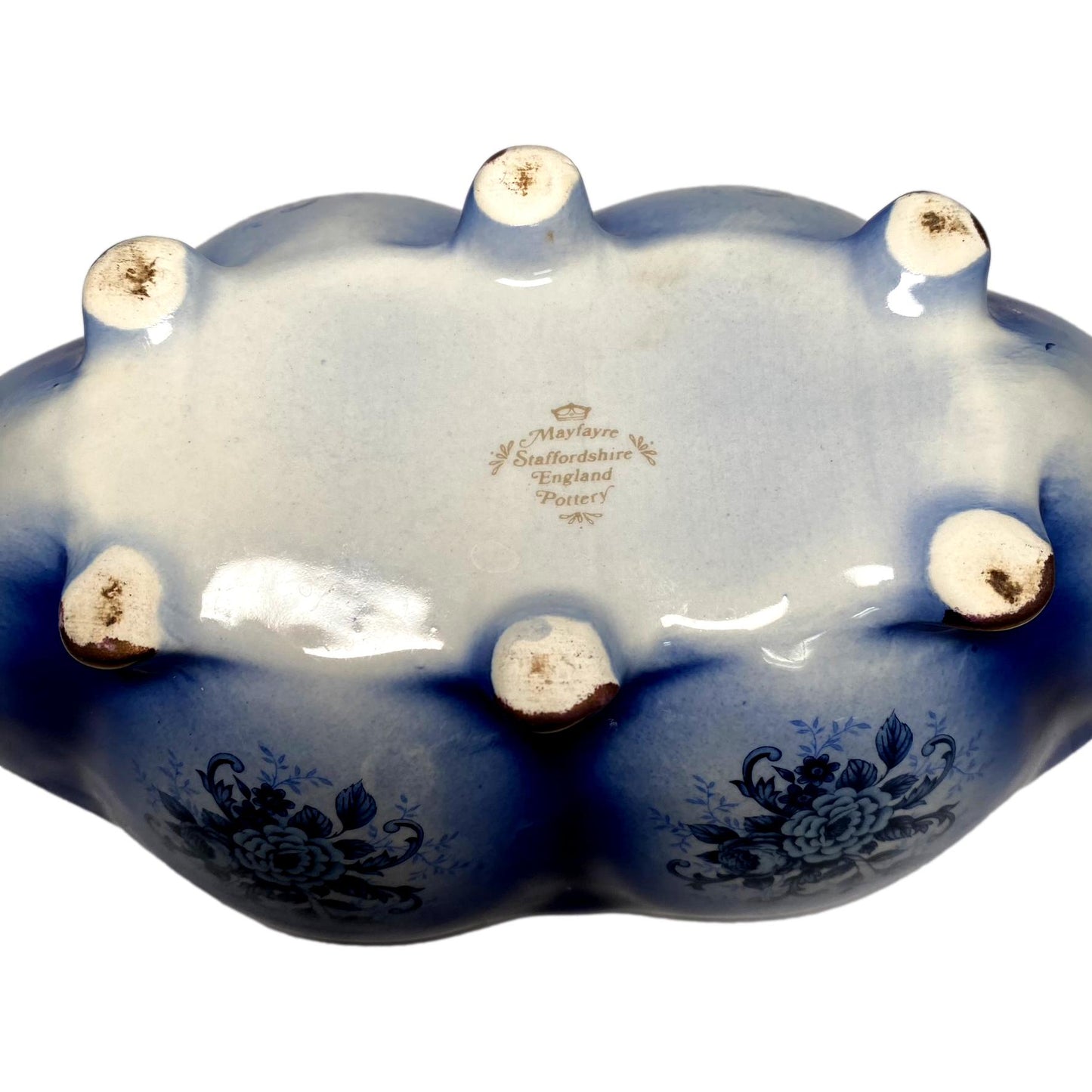 Flow Blue Candy Dish