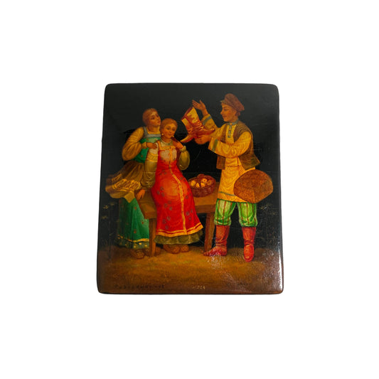 Boot Seller Russian Lacquer Box
