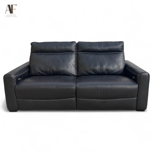 LEATHER RECLINING SOFA