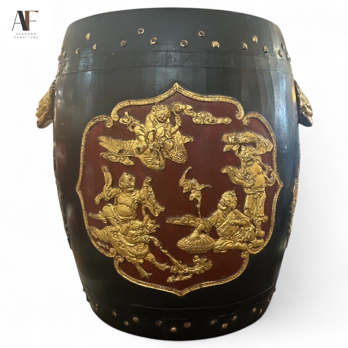 WOODEN ORIENTAL PLANTER