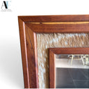 DEER HIDE FRAMED MIRROR