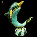 JEWELED ENAMEL DOLPHIN TRINKET BOX