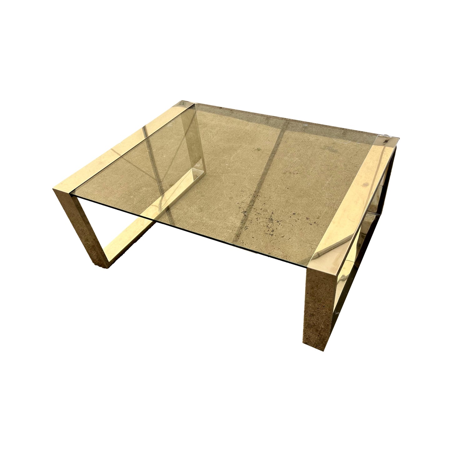 Mid Centuray Modern Chrome And Glasstop Coffee Table